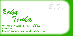 reka tinka business card